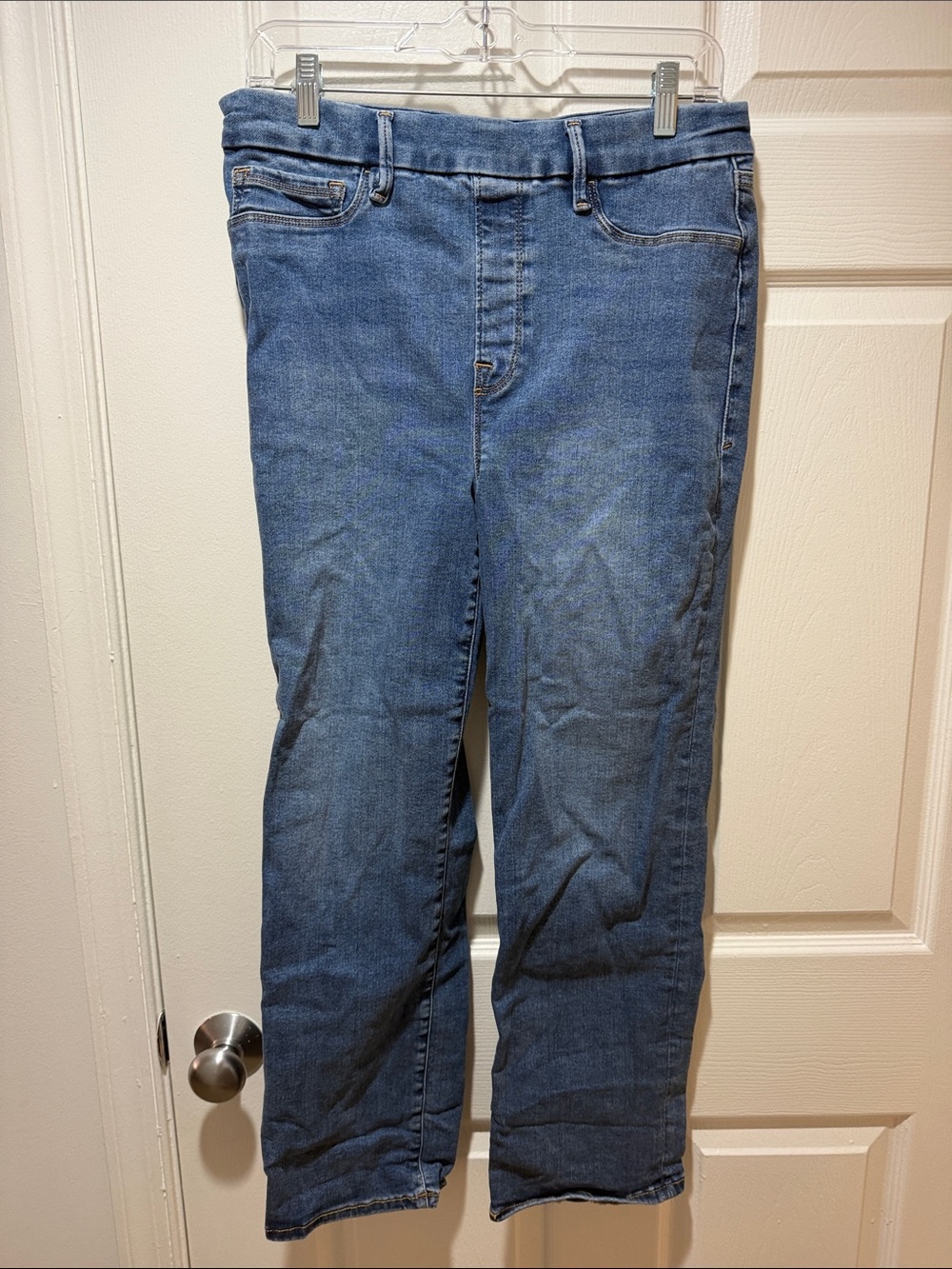 Good American Women’s stretch elastic waistband Jeans size L